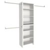 ClosetMaid 14865 Impressions Standard 60 in. W - 120 in. W White Wood Closet System