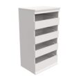 ClosetMaid 456100 21.39 in. W White Modular Storage Stackable Unit with 4-Drawers Wood Closet System