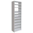 SimplyNeu SNT4-WH 14 in. D x 25.375 in. W x 84 in. H White Shoe Storage Tower Wood Closet System Kit