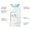 VITAPUR VWD2236W 3-5 Gal. Room/Cold Temperature Top Load Floor Standing Water Cooler Dispenser with Adjustable Cold Thermostat Settings