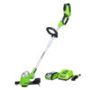 Greenworks 40V 13-inch Cordless String Trimmer/Edger with 20 Ah Battery and Charger, 21302
