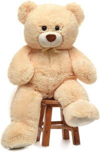 MorisMos Giant Teddy Bear 35.4'' Soft Stuffed Animal Big Bear Plush Toy, Beige