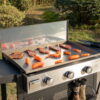 MF Studio 33,000 BTU Portable Propane Tabletop Griddle with 3 Burners