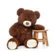 MorisMos Giant Teddy Bear 35.4'' Soft Stuffed Animal Big Bear Plush Toy, Chocolate