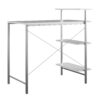 Mainstays Side Storage Desk - White