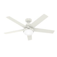 Hunter Aerodyne 52 Led Aerodyne 52" Smart Led Indoor Ceiling Fan - White