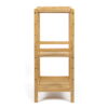 Mainstays 30-inch Three Tier Free-Standing Bathroom Shelf, 30 lbs. Capacity, Bamboo