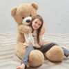 MorisMos Giant Teddy Bear 4ft Stuffed Animal Soft Big Bear Plush Toy, Brown