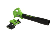 Greenworks 24V Cordless Axial Blower (90 MPH / 320 CFM) , 2Ah USB Battery and Charger