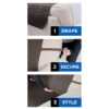 Mainstays 3-Piece Quilted Plush Sofa Pet Cover Multipurpose Furniture Protector, Chocolate