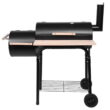 Zimtown BBQ Charcoal Grill Outdoor Barbecue Pit with Offset Smoker Patio Backyard Black