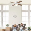 Mainstays 42" Hugger Metal Indoor Ceiling Fan with Light, White, 4 Blades, LED Bulb, Reverse Airflow Mainstays 42" Hugger Metal Indoor Ceiling Fan with Light, White, 4 Blades, LED Bulb, Reverse Airflow