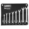 HART 8-Piece SAE Ratcheting Wrench Set with Tool Pouch, Chrome Vanadium
