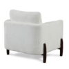 Desert Fields Sherpa Chair with Wood Legs, Cream
