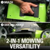 Greenworks 12 Amp 18-inch Corded Electric Walk-Behind Push Lawn Mower, 25012 Greenworks 12 Amp 18-inch Corded Electric Walk-Behind Push Lawn Mower, 25012