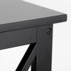 HomGarden 2 Pack 3-Tier End Table Square Wood Sofa Side Table, Black
