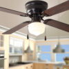 Mainstays 42 inch Hugger Indoor Ceiling Fan with Light Kit, Black, 4 Blades, Reverse Airflow Mainstays 42 inch Hugger Indoor Ceiling Fan with Light Kit, Black, 4 Blades, Reverse Airflow