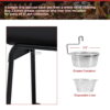Royal Gourmet 30" CC1830 627 Square inches Barrel Charcoal Grill with Side Table
