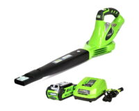 Greenworks 24V 135 CFM Cordless Leaf Blower with 2.0 Ah Battery and Charger, 24352