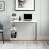 Mainstays Side Storage Desk - White