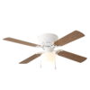 Mainstays 42" Hugger Metal Indoor Ceiling Fan with Light, White, 4 Blades, LED Bulb, Reverse Airflow Mainstays 42" Hugger Metal Indoor Ceiling Fan with Light, White, 4 Blades, LED Bulb, Reverse Airflow