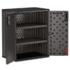 Suncast 36-Inch Storage Cabinet Locker for Garage and Shed, Black