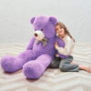 MorisMos Giant Teddy Bear 4ft Stuffed Animal Plush Toy, Lavender