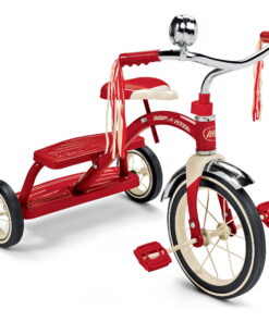Radio Flyer, Classic Red Dual Deck Tricycle, 12" Front Wheel, Red