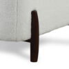Desert Fields Sherpa Chair with Wood Legs, Cream