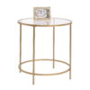Better Homes & Gardens Nola Side Table, Gold Finish