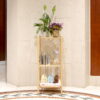 Mainstays 30-inch Three Tier Free-Standing Bathroom Shelf, 30 lbs. Capacity, Bamboo