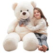 MorisMos Giant Teddy Bear 4ft Stuffed Animal Soft Big Bear Plush Toy, White