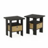 Furinno Petite End Table - Set of 2, Espresso Furinno Petite End Table - Set of 2, Espresso