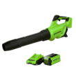 Greenworks 40V (120 MPH / 500 CFM) Cordless Axial Blower with 2.5Ah Battery and Charger, 2416302AZ