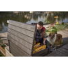 Keter Brightwood 120gal Weatherproof Patio Deck Storage Box Bench, Brown Keter Brightwood 120gal Weatherproof Patio Deck Storage Box Bench, Brown