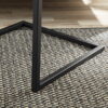 Mainstays C-Shape Metal End Table, Espresso/Black