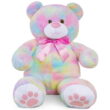 Best Choice Products 38in Giant Soft Plush Teddy Bear Stuffed Animal Toy w/ Bow Tie, Footprints - Pastel