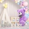 MorisMos Giant Teddy Bear 4ft Stuffed Animal Plush Toy, Lavender
