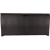 Suncast Resin 99-Gallon Deck Box - Mocha Brown - DBW9200