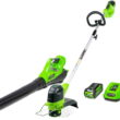 Greenworks 40V String Trimmer/Leaf Blower Combo W/ 2.0 Ah Battery, 1301202