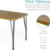 Best Choice Products 5-Piece Metal and Wood Indoor Modern Rectangular Dining Table Furniture Set for Kitchen, Dining Room, Dinette, Breakfast Nook w/ 4 Chairs - Brown