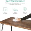Best Choice Products 5-Piece Metal and Wood Indoor Modern Rectangular Dining Table Furniture Set for Kitchen, Dining Room, Dinette, Breakfast Nook w/ 4 Chairs - Drift Brown
