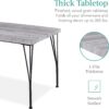 Best Choice Products 5-Piece Metal and Wood Indoor Modern Rectangular Dining Table Furniture Set for Kitchen, Dining Room, Dinette, Breakfast Nook w/ 4 Chairs - Gray