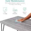 Best Choice Products 5-Piece Metal and Wood Indoor Modern Rectangular Dining Table Furniture Set for Kitchen, Dining Room, Dinette, Breakfast Nook w/ 4 Chairs - Gray