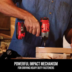 CRAFTSMAN 20V MAX Impact Driver, 1/4 Inch, 2,800 RPM, LED Work light, Battery and Charger Included (CMCF800C1)