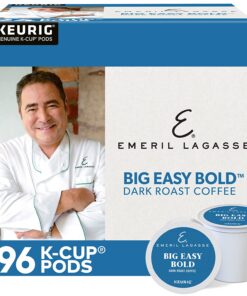 Emeril Big Easy Bold, Single-Serve Keurig K-Cup Pods, Dark Roast Coffee Pods, 96 Count