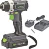 Genesis GLID20A 20 Volt Lithium-ion Battery-Powered Cordless Variable Speed Impact Driver with 1/4