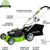 Greenworks 12 Amp 20-Inch 3-in-1Electric Corded Lawn Mower, 25022