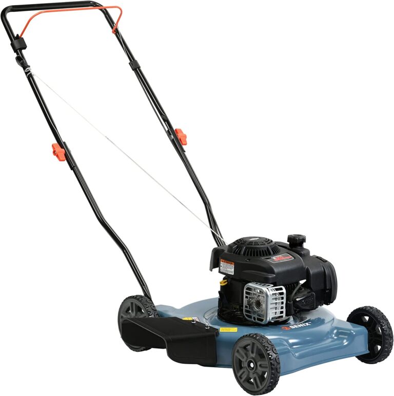 SENIX Gas Lawn Mower, 20-Inch, 125 cc 4-Cycle Briggs & Stratton Engine ...