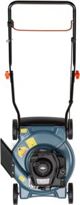 SENIX Gas Lawn Mower, 20-Inch, 125 cc 4-Cycle Briggs & Stratton Engine, Push Lawnmower with Side Discharge, 3-Position Height Adjustment, LSPG-L2, Blue
